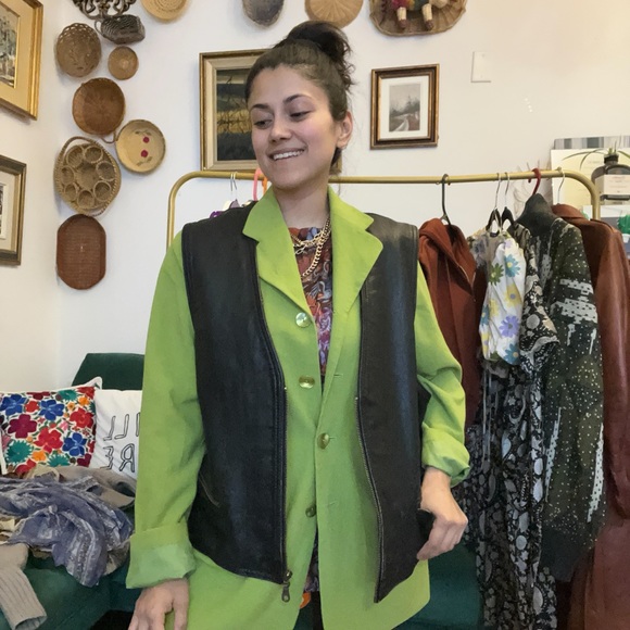 ALDO Vintage leather vest - Picture 3 of 15